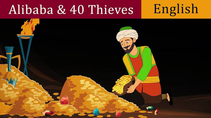 Ali Baba and the forty thieves short story is a folk story from One Thousand and One Nights. 